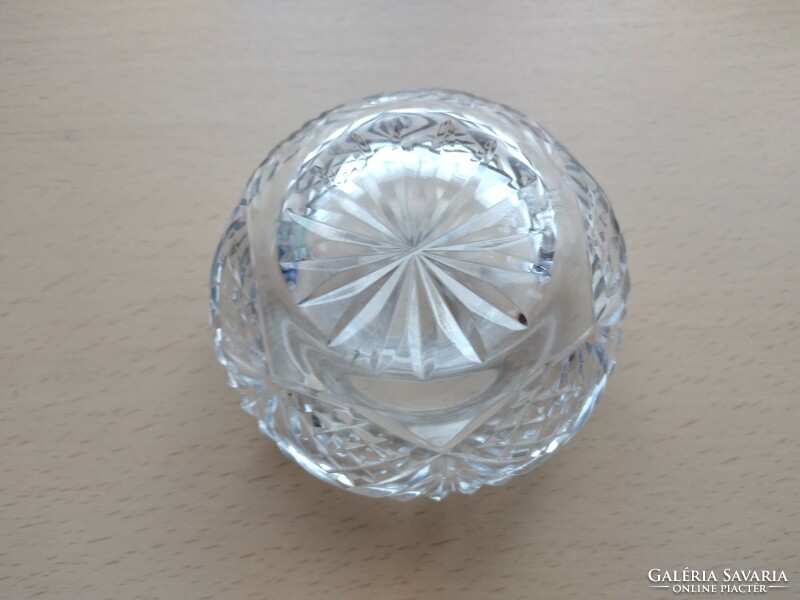 Small crystal ball vase / candle holder