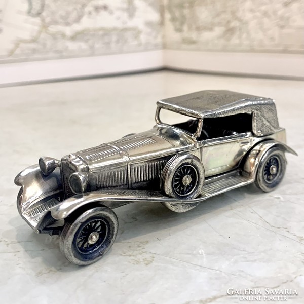 800-as ezüst, 1928 Mercedes Benz “”88” autó, magyar fémjellel, videó elérhető