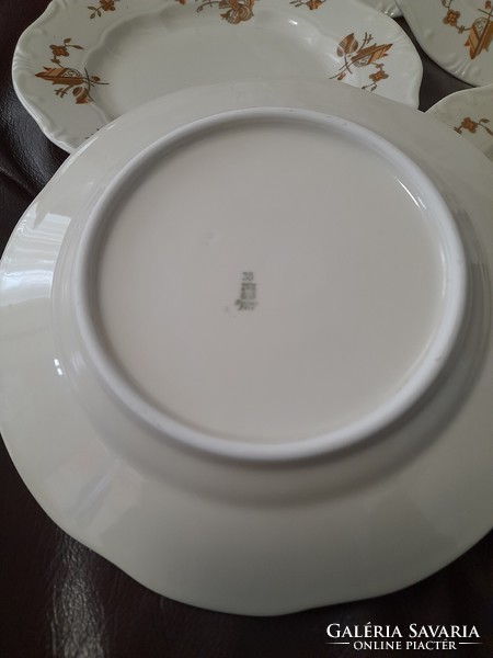 6 zsolnay cake plates with a rare pattern