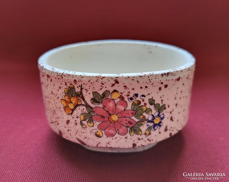 Német porcelán virág mintás kaspó asztalközép tálka tál