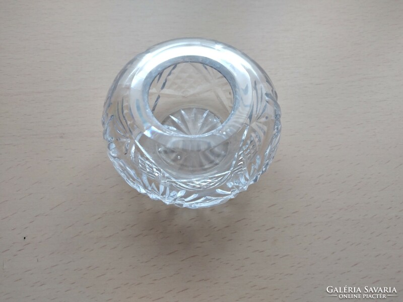 Kicsi kristály gömb váza / gyertyatartó