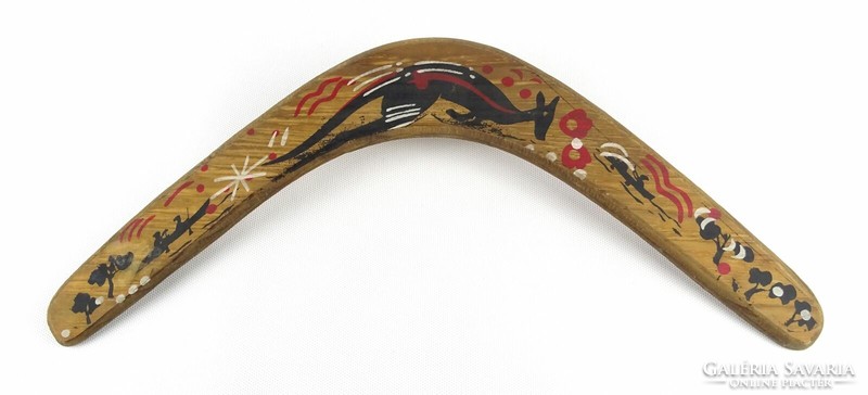 1Q048 kangaroo decorated original Australian boomerang boomerang 44 cm