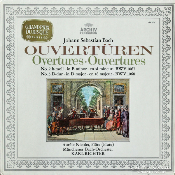 Bach -Nicolet,Richter - Overtures (No. 2 H-moll BWV 1067 / No. 3 D-dur BWV 1068) (LP, RP)
