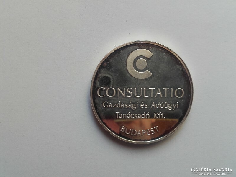 Consultatio - economic and tax consultant ltd. Budapest 1999 proof commemorative medal (ø 42mm)