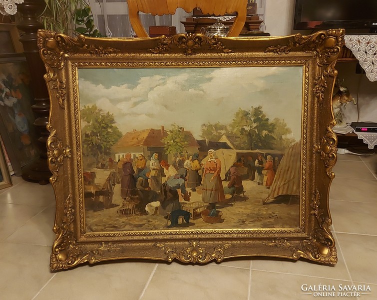 Antique Gertyany German painting! Market turmoil!