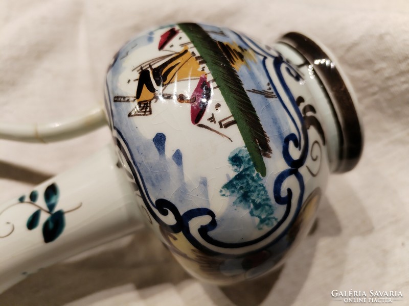 Hand-painted ceramic jug - decorative, utility item