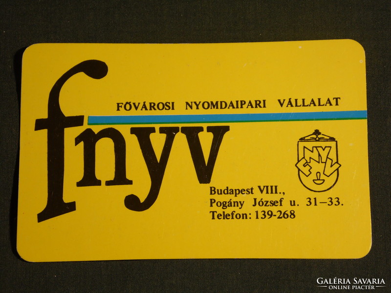 Card calendar, Budapest printing company, Budapest, 1982, (4)