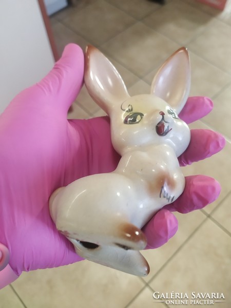 Ceramic ornament, bunny with big ears for sale!