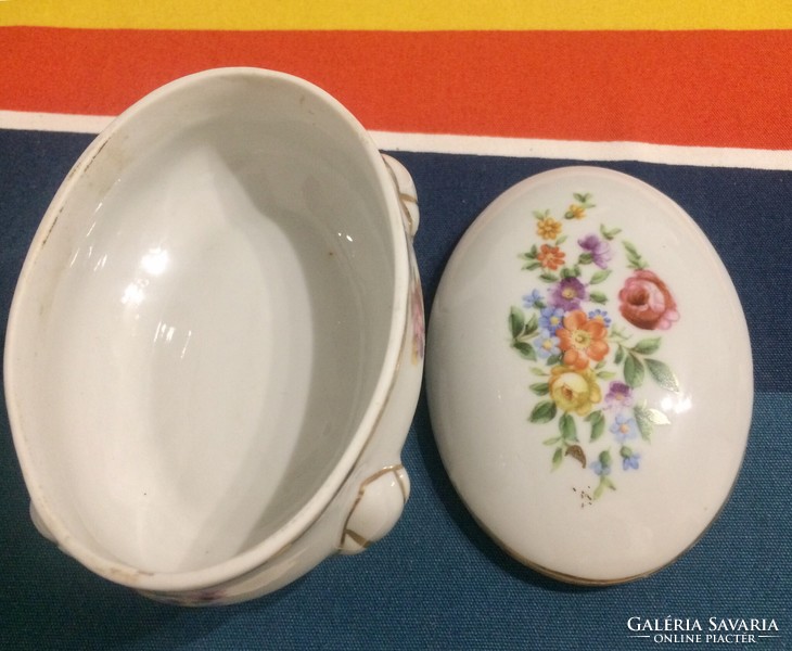 Vintage Jlmenau porcelán cukortartó-ékszertartó