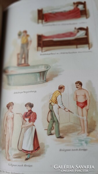 Német orvosi könyv 1900 ből sok képpel