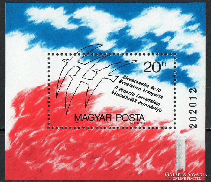 A - 052 Hungarian blocks, small sheets: 1989 for the 200th anniversary of the French Revolution
