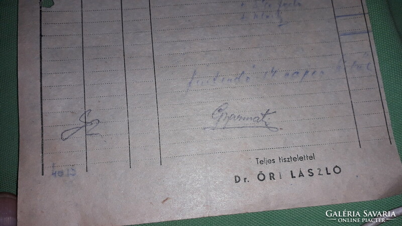 1948. DR. ŐRY LÁSZLÓ BUDAPEST vasáru kereskedelmi számla a képek szerint
