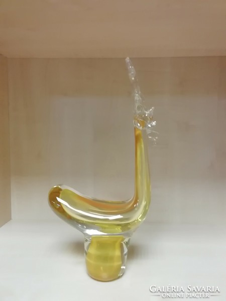 Muranoi jellegű üveg szarvas figura