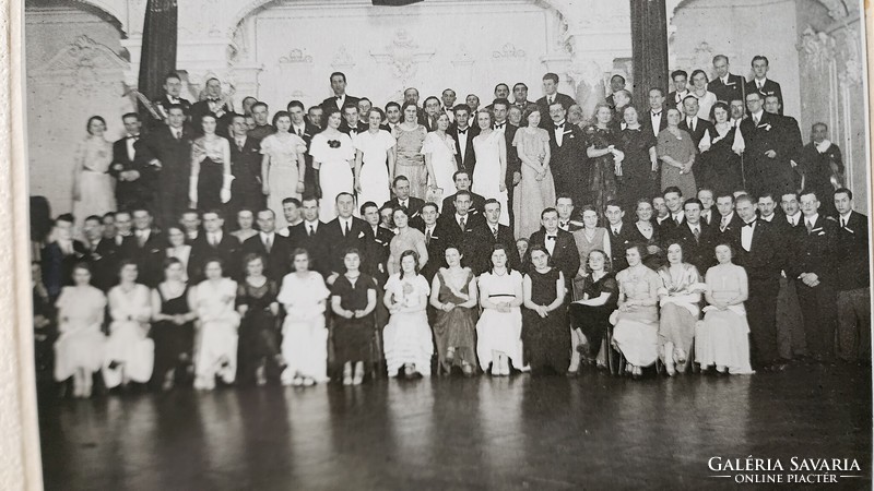Budapest orelly photography institute approx. 1928 Ball revelers group photo labeled photo photo 23 cm