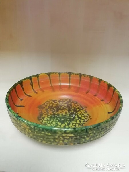 Retro ceramic bowl by Imre Karda