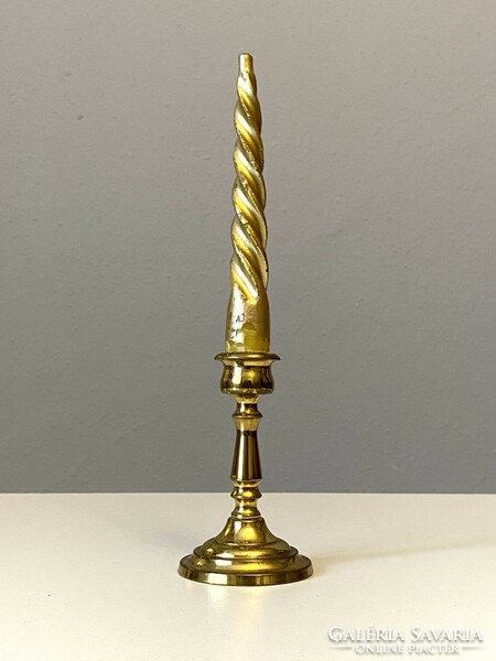 Retro golden copper candle holder 9.5 Cm