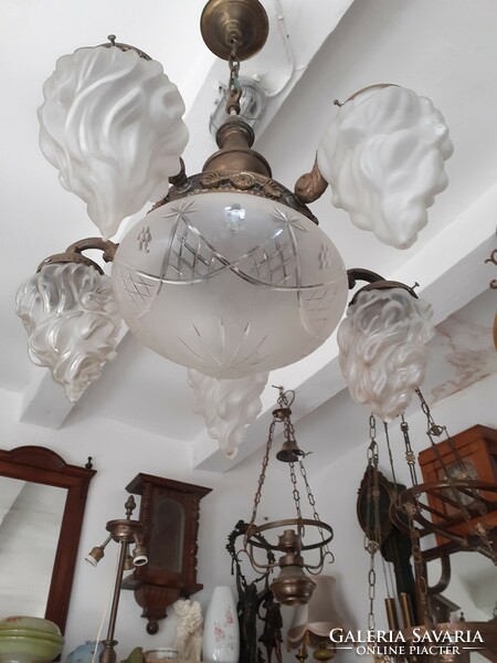 Antique chandelier, lamp