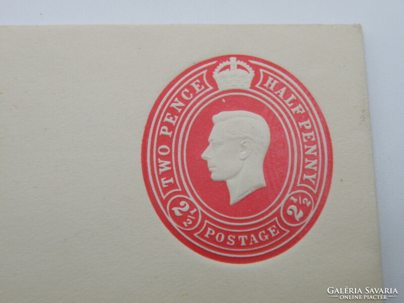UK0061 Anglia VI. György dombornyomott boríték