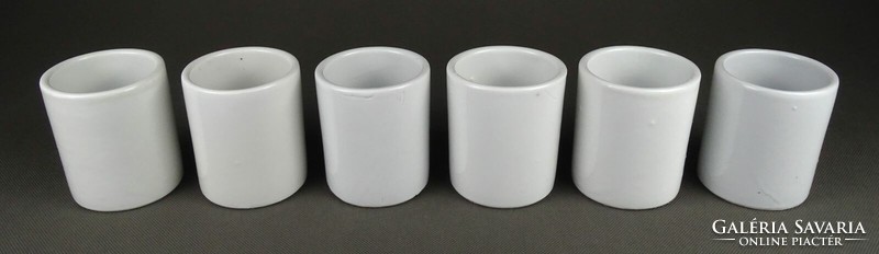 1P980 Antik gyógyszertári porcelán patika tégely 6 darab 200 ml