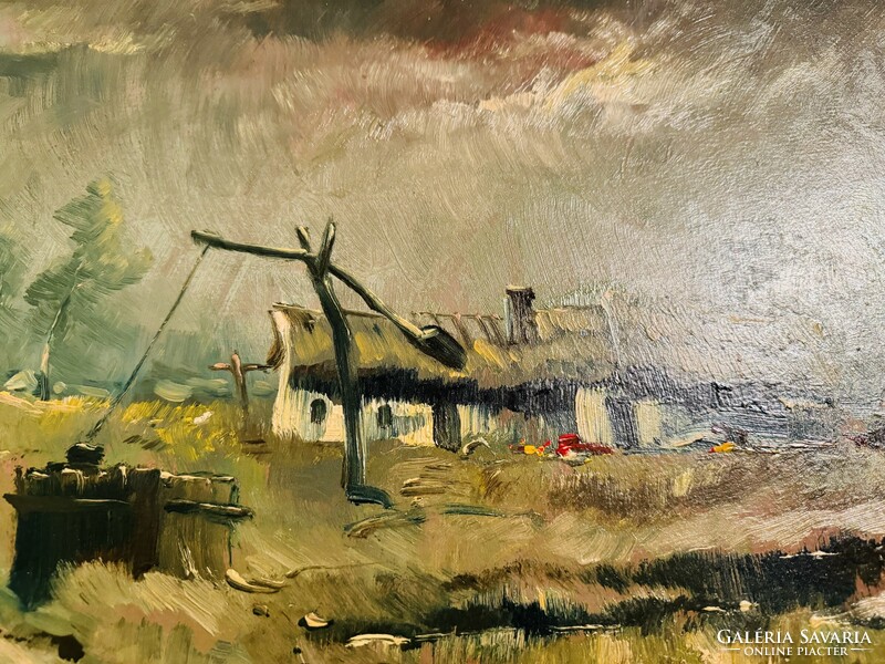 KASZNÁR RING JENŐ (1875-1945): Vihar a Hortobágyon
