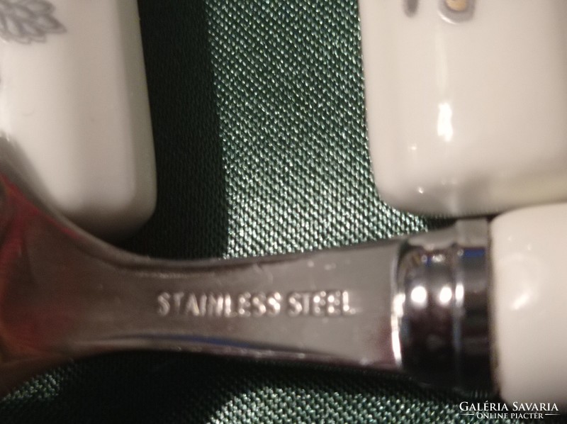 Porcelán nyelű evőeszköz készlet Stanless Steel