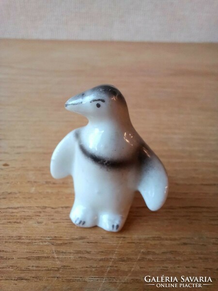 Retro Hollóhàzi magyar porcelán! Mini pingvin