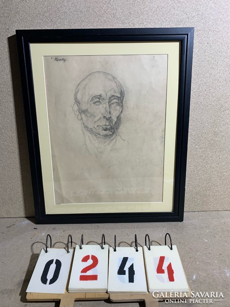 Kmetty jelzéssel tusrajz, papiron, 65 x 45 cm-es. 0244