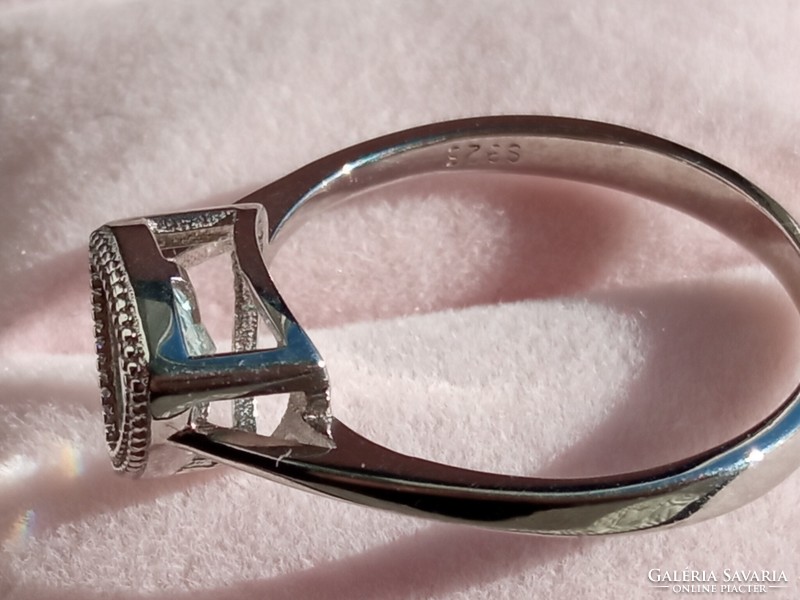 Aquamarine 925 silver ring