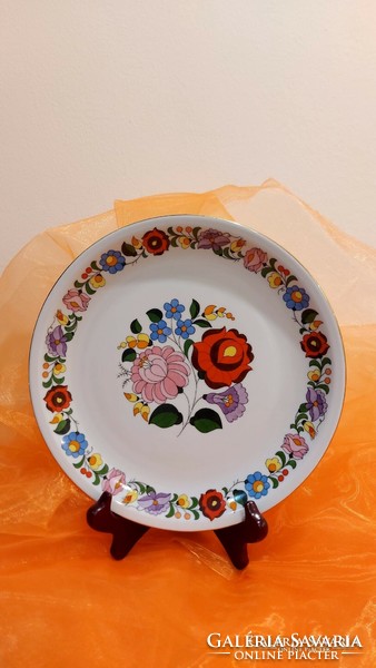 Kalocsa porcelain, hand-painted decorative plate