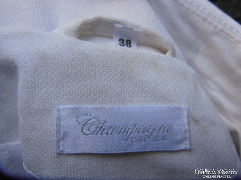 Jacket - champagne on ice - exclusive - rhinestones - 38 - snow white - jeans