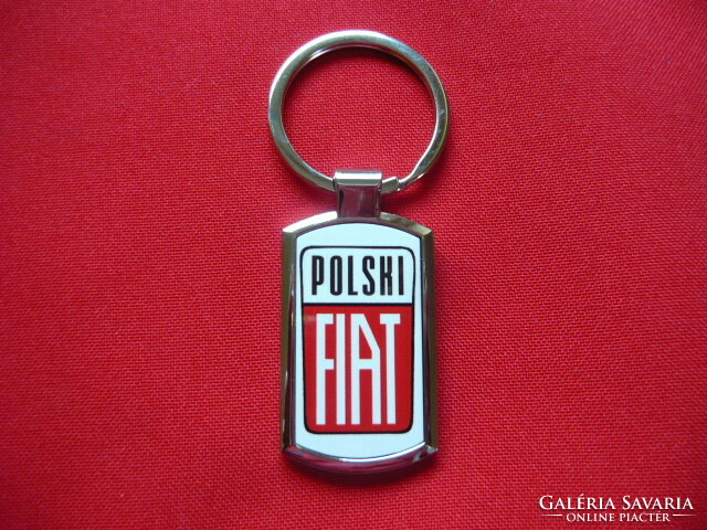 Polski fiat metal key ring
