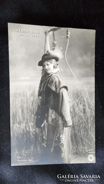 Fedák sari diva prima donna 1905 photo sheet János Vítéz kukorica Jancsi king theater strelisky photo