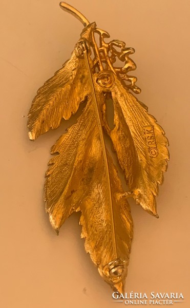 B.S.K. Marked quality gilt pin from the 1950s