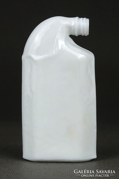 1P963 antique small odol mouthwash milky white bottle 8 cm