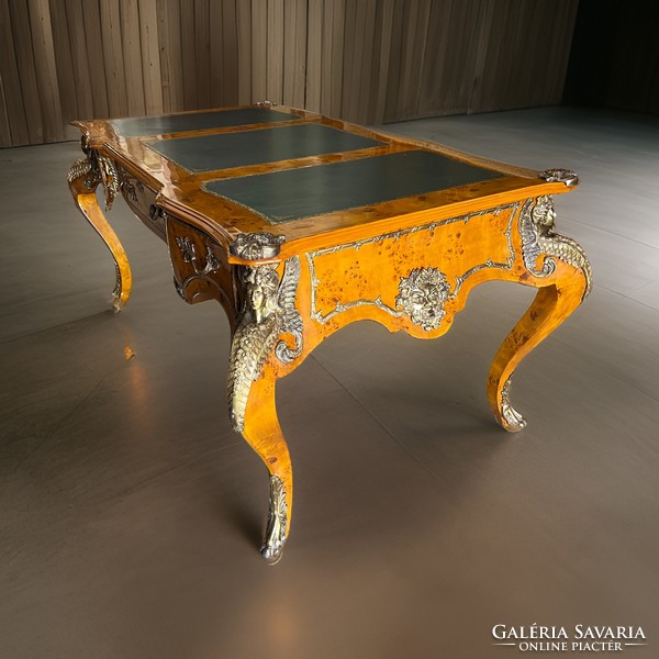 Gazdagon díszített 3 fiókos empire stílusú íróasztal - eladó / bérelhető