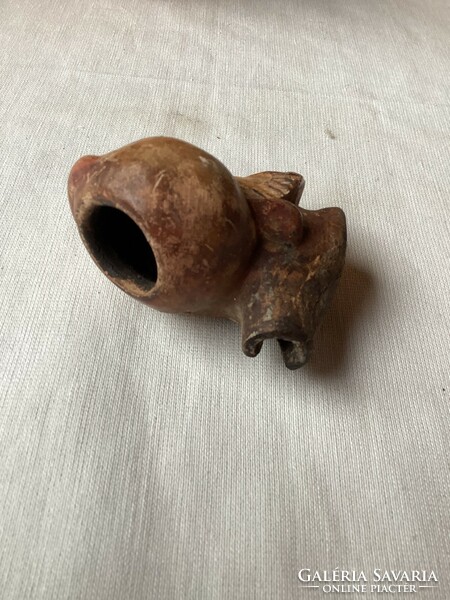 Antique turbaned Arab man's head ceramic pipe.