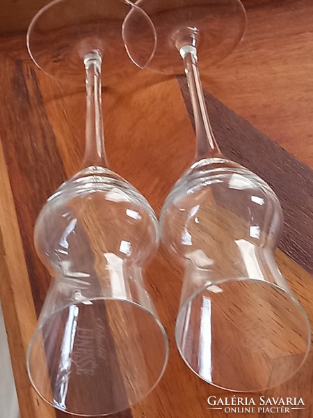 5 db mimimalista design aperitif üvegpoharak, Scheibel szeszfőzde poharak,  éttermi felszolgálás
