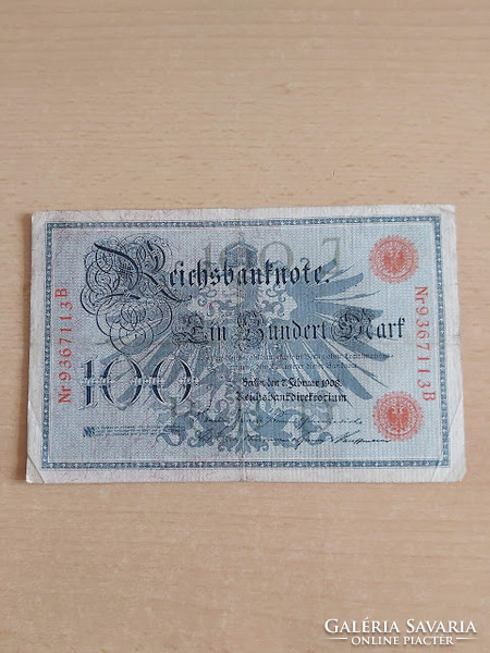Germany 100 marks 1908 red seal