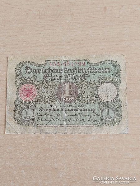 Germany 1 mark 1920 darlehnkassenschein 435