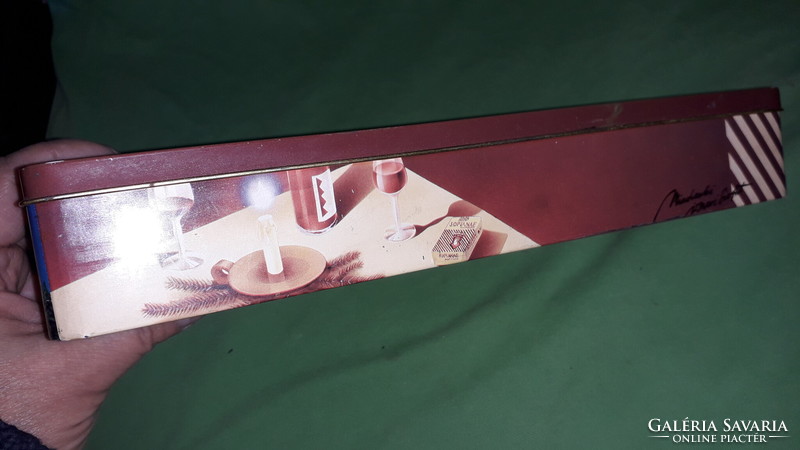 Retro sophianae 1995 Christmas cigarette metal plate tin box collectors 30 x 10 x 5 cm according to pictures