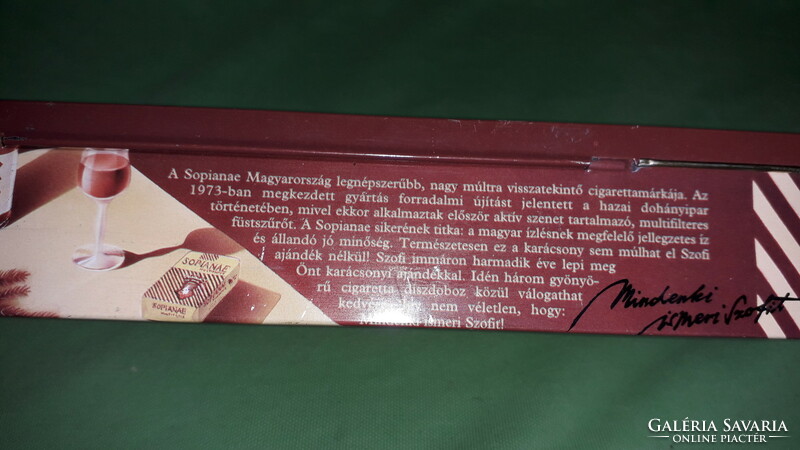 Retro sophianae 1995 Christmas cigarette metal plate tin box collectors 30 x 10 x 5 cm according to pictures