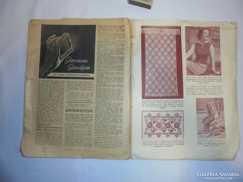 Hungarian women's paper 1942 - old newspaper even for a birthday