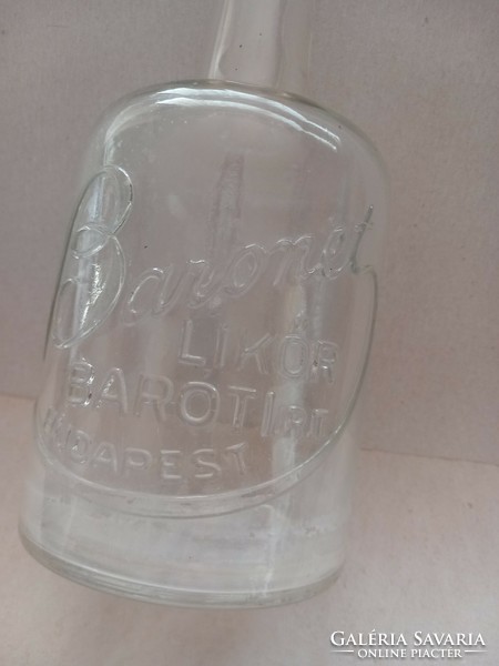 BARONET LIKŐR Ritkább 1 literes változat BARÓTI RT. BUDAPEST Italos üveg