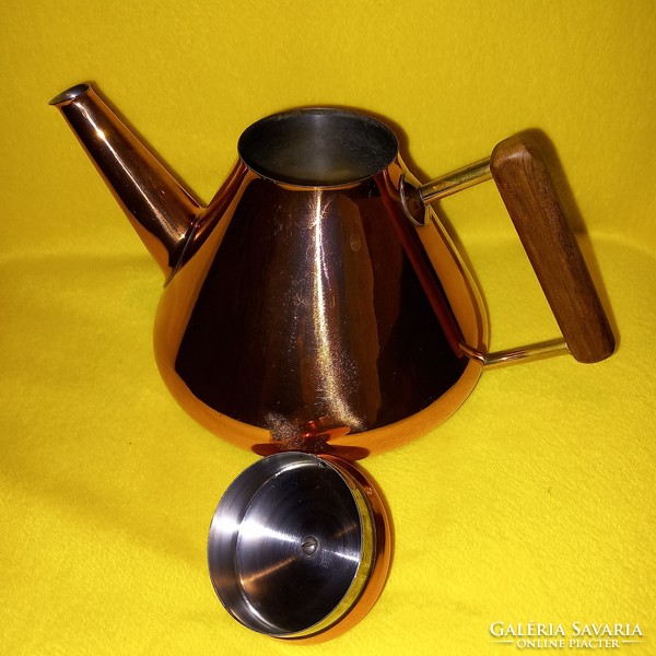 Art deco style, copper coffee pourer, jug.