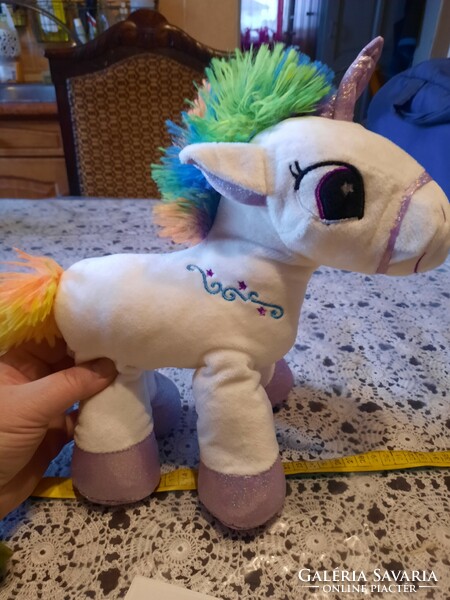 Plush toy, rainbow unicorn, embroidered, negotiable
