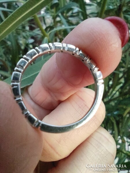 Stony silver ring