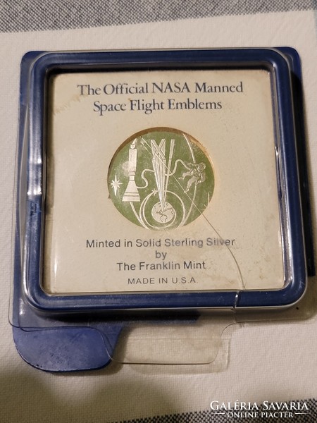 1966 Conrad Gordon NASA PP Silver Commemorative Medal Plaque