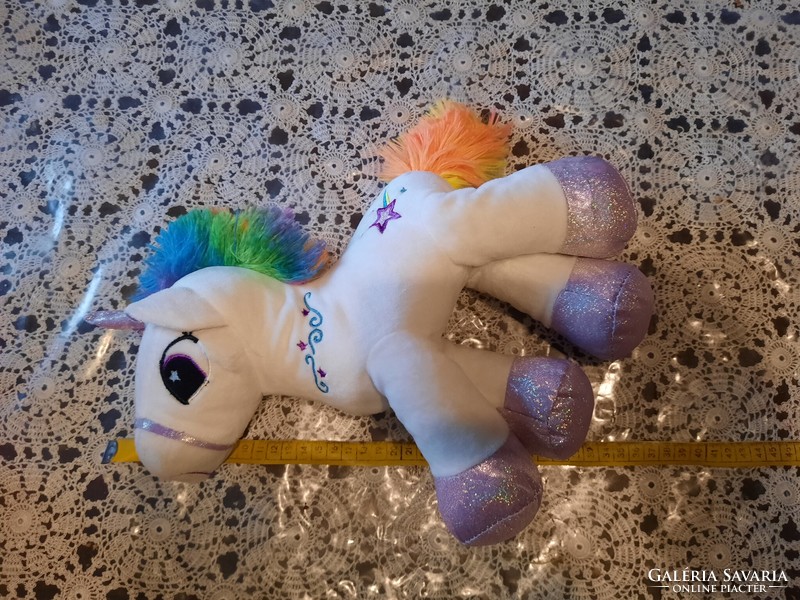 Plush toy, rainbow unicorn, embroidered, negotiable