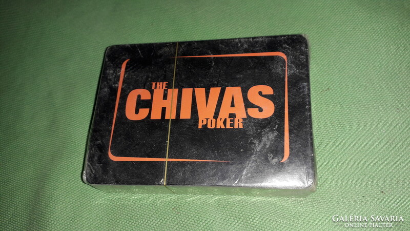 Retro CHIVAS REGAL whiskey hátlapos bontatlan csomag römi francia kártya gyűjtői a képek szerint