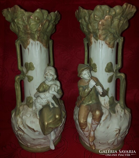 Royal dux vases in a pair